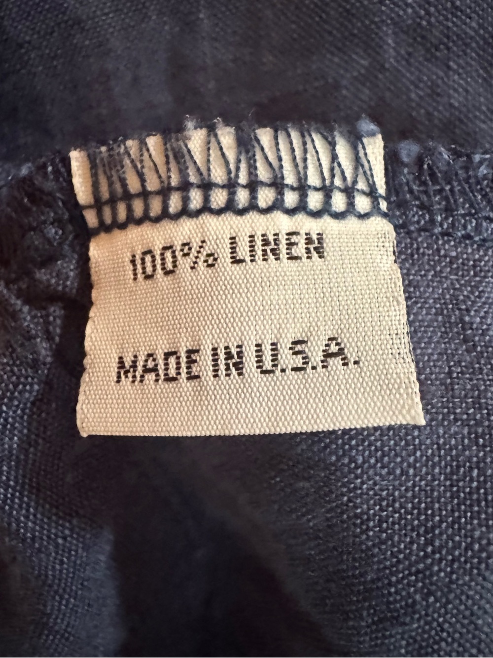 Bryn Walker 100% Linen Wrap Tunic Vest Blue Made in USA XL 1X - Picture 5 of 7
